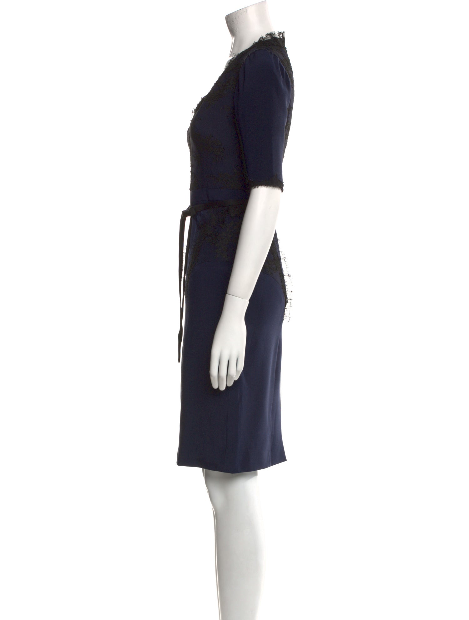 Monique Lhuillier Printed Knee-Length Dress